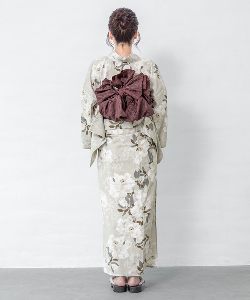 SOUBIEN] ソウビエン 浴衣 2点 セット (浴衣/半幅帯) レディース 花