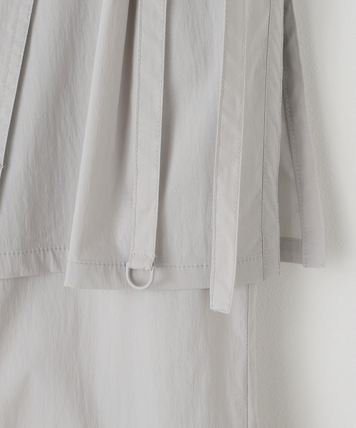 LOW CLASSIC(ロウ クラシック)の「【LOW CLASSIC/ロウ クラシック】WARP SKIRT PANTS(その他パンツ・レディース・ライトグレー・MEDIUM)」の4枚目の写真