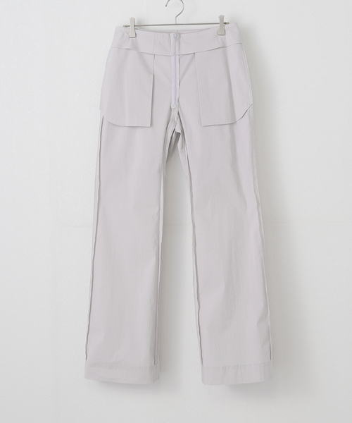 LOW CLASSIC(ロウ クラシック)の「【LOW CLASSIC/ロウ クラシック】WARP SKIRT PANTS(その他パンツ・レディース・ライトグレー・MEDIUM)」の7枚目の写真