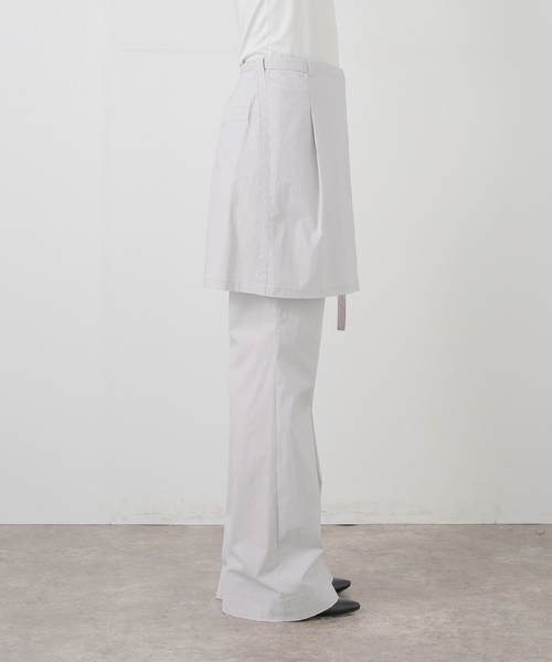 LOW CLASSIC(ロウ クラシック)の「【LOW CLASSIC/ロウ クラシック】WARP SKIRT PANTS(その他パンツ・レディース・ライトグレー・MEDIUM)」の14枚目の写真