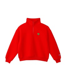 ずとまよ　ハーフジップ スウェット　赤 Half Zip Sweat (Red) - ZUTOMAYO MART