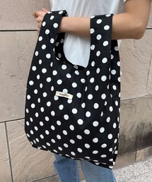 ドット ストライプ 2WAYトートバッグ エコバッグ