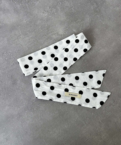 LOWO(ロワ)の「ドット ストライプ 2WAYトートバッグ エコバッグ(トートバッグ・レディース・ブラック系その他2/ブラック系その他/ホワイト系その他・-)」の7枚目の写真