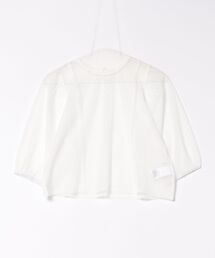 WEB限定チュールボリュームスリーブブラウス