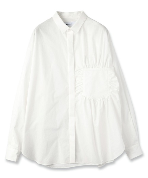 mintdesigns(ミントデザインズ)の「NEGATIVE SPACE POCKET SHIRT(シャツ/ブラウス・レディース・ネイビー/ホワイト・2/5)」の11枚目の写真