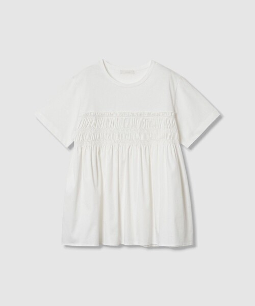 allureville(アルアバイル)の「シャーリングビスチェコンビTシャツ(Tシャツ/カットソー・レディース・オフホワイト/ブルー/ブラック・2)」の6枚目の写真