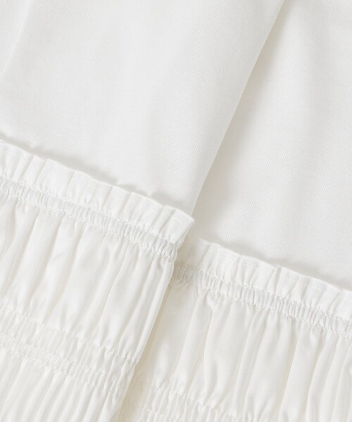 allureville(アルアバイル)の「シャーリングビスチェコンビTシャツ(Tシャツ/カットソー・レディース・オフホワイト/ブルー/ブラック・2)」の8枚目の写真