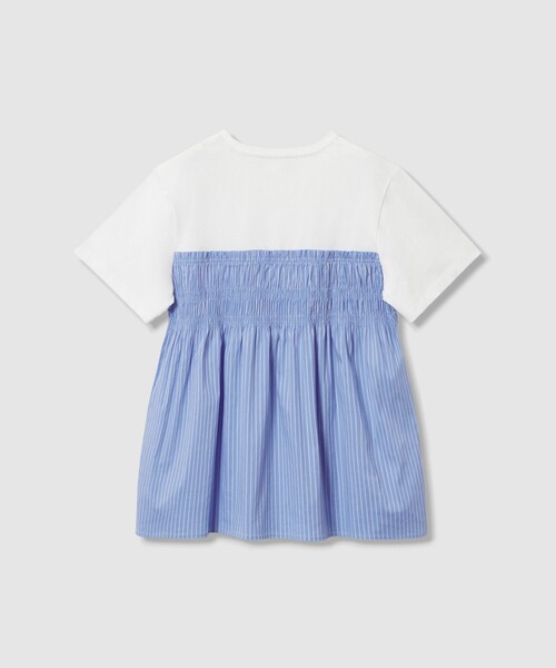 allureville(アルアバイル)の「シャーリングビスチェコンビTシャツ(Tシャツ/カットソー・レディース・オフホワイト/ブルー/ブラック・2)」の12枚目の写真