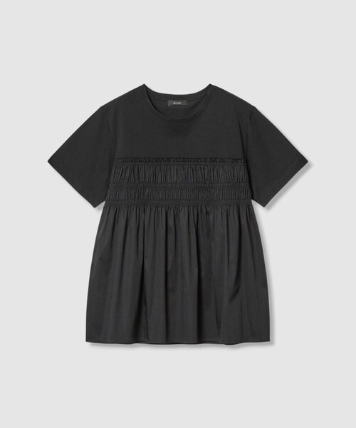 allureville(アルアバイル)の「シャーリングビスチェコンビTシャツ(Tシャツ/カットソー・レディース・オフホワイト/ブルー/ブラック・2)」の19枚目の写真