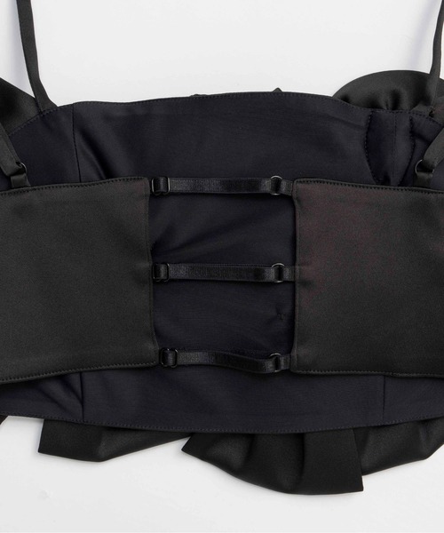 Rose Ribbon Motif Bustier/ローズリボンモチーフビスチェ【MAISON