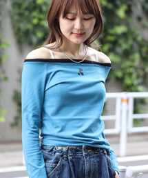 tシャツ 「Rest＆Recreation/レストアンドレクリエーション」OFF-SHOULDER TOP レディース RR ONE SHOULDER Rest & Recreation(レストアンド