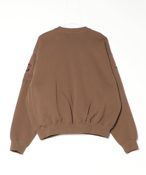 DOUBLE STANDARD CLOTHING(ダブルスタンダードクロージング)の「ロゴ裏毛プルオーバー(Tシャツ/カットソー・レディース・グレー/ブラウン・FREE)」の3枚目の写真