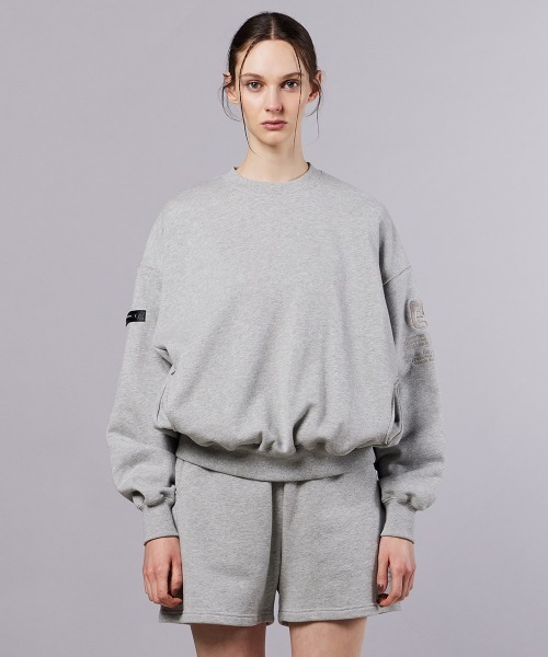 DOUBLE STANDARD CLOTHING(ダブルスタンダードクロージング)の「ロゴ裏毛プルオーバー(Tシャツ/カットソー・レディース・グレー/ブラウン・FREE)」の5枚目の写真