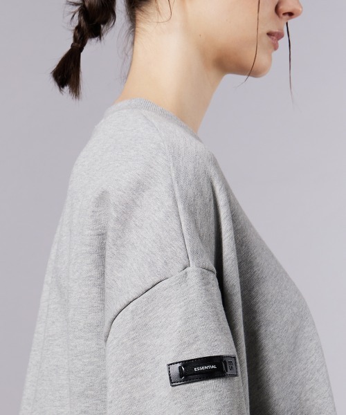 DOUBLE STANDARD CLOTHING(ダブルスタンダードクロージング)の「ロゴ裏毛プルオーバー(Tシャツ/カットソー・レディース・グレー/ブラウン・FREE)」の11枚目の写真