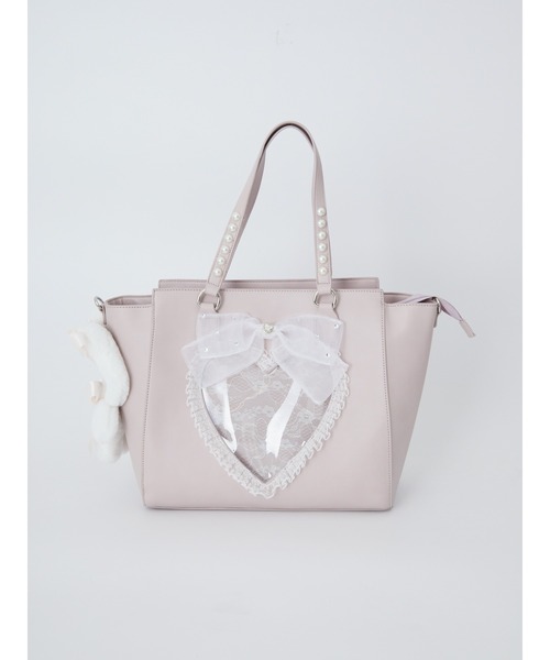 Ank Rouge（アンクルージュ）の「【痛バ】ぬいと一緒におでかけ確定ファンサのおまじないBAG 【大】（トートバッグ・レディース・ピンク/ホワイト/ブラック/ブルー・FREE）」の12枚目の写真