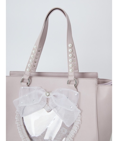 Ank Rouge（アンクルージュ）の「【痛バ】ぬいと一緒におでかけ確定ファンサのおまじないBAG 【大】（トートバッグ・レディース・ピンク/ホワイト/ブラック/ブルー・FREE）」の13枚目の写真