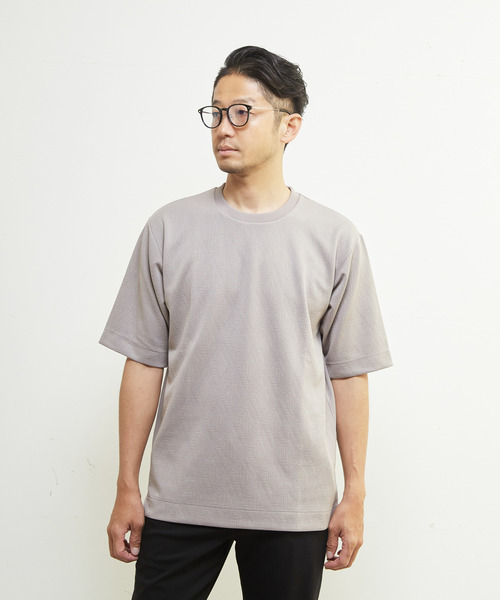 MEN'S MELROSE(メンズメルローズ)の「ライトブリスターTシャツ(Tシャツ/カットソー・メンズ・チャコールグレー/ホワイト/グレイッシュベージュ・3/2/4)」の15枚目の写真