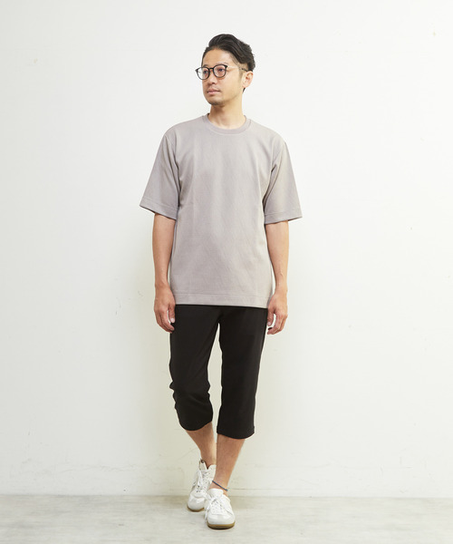 MEN'S MELROSE(メンズメルローズ)の「ライトブリスターTシャツ(Tシャツ/カットソー・メンズ・チャコールグレー/ホワイト/グレイッシュベージュ・3/2/4)」の17枚目の写真