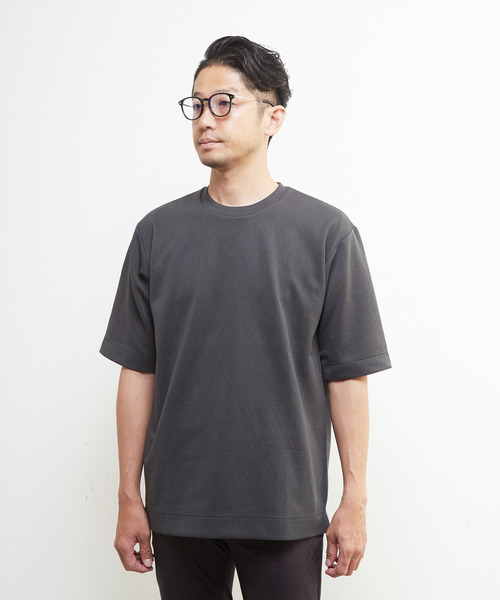 MEN'S MELROSE(メンズメルローズ)の「ライトブリスターTシャツ(Tシャツ/カットソー・メンズ・チャコールグレー/ホワイト/グレイッシュベージュ・3/2/4)」の18枚目の写真