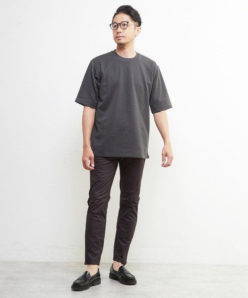 MEN'S MELROSE(メンズメルローズ)の「ライトブリスターTシャツ(Tシャツ/カットソー・メンズ・チャコールグレー/ホワイト/グレイッシュベージュ・3/2/4)」の21枚目の写真
