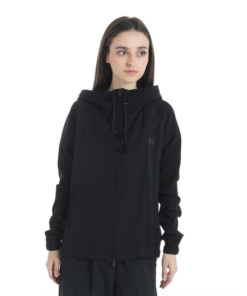 Y-3(ワイスリー)の「Y-3 RAYON TWILL HOODED TOP(ブルゾン・レディース・ブラック・SMALL/X-SMALL/MEDIUM/XX-SMALL/LARGE)」の1枚目の写真