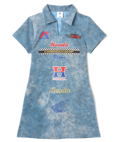 atmos pink(アトモスピンク)の「HONDA x atmos pink Racing Dress / ホンダ アトモス ピンク レーシング ワンピース 【SP】(ワンピース・レディース・ブルー/ブラック・M/S)」の5枚目の写真