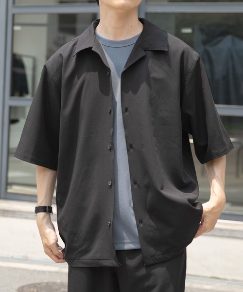 ITEMS URBANRESEARCH（アイテムズ アーバンリサーチ）の「TRオープンカラーシャツ+パンツSET（シャツ/ブラウス・メンズ・ブラック/ブラウン・SMALL/MEDIUM/LARGE）」の4枚目の写真