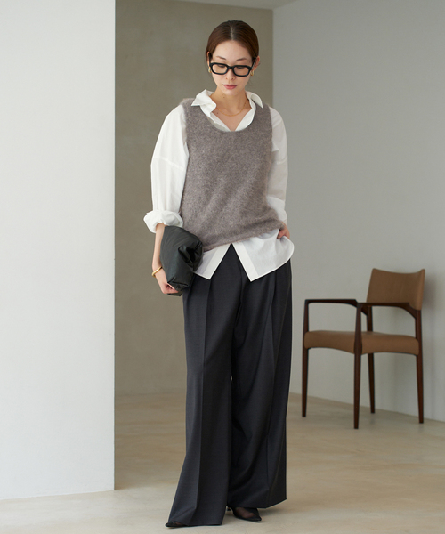 plage(プラージュ)の「Light Fur タンク(ニット/セーター・レディース・ベージュ/グレー・FREE)」の10枚目の写真