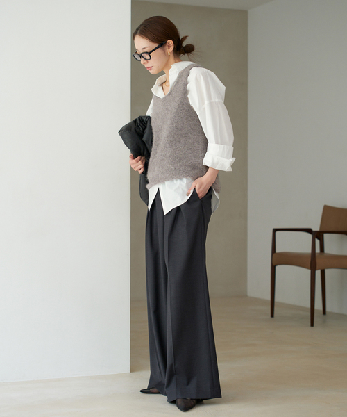 plage(プラージュ)の「Light Fur タンク(ニット/セーター・レディース・ベージュ/グレー・FREE)」の11枚目の写真