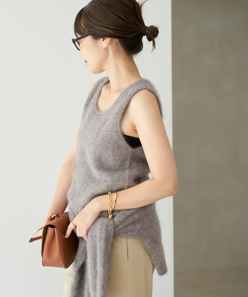 plage(プラージュ)の「Light Fur タンク(ニット/セーター・レディース・ベージュ/グレー・FREE)」の21枚目の写真