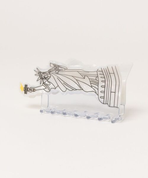 Fun & Daily(ファンアンドデイリー)の「F&D : 自由の女神 アクリルヘアクリップ(バレッタ/ヘアクリップ・レディース・ホワイト・FREE)」の1枚目の写真