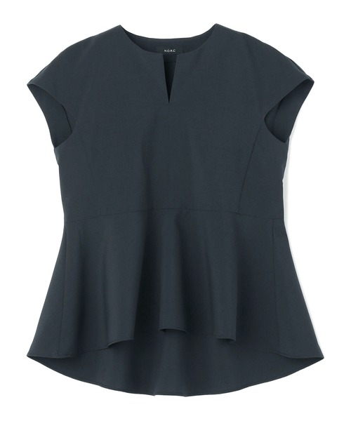 N.O.R.C（ノーク）の「ウォッシャブルペプラムブラウス【CLEAN MOTION】（シャツ/ブラウス・レディース・チャコール/ネイビー・フリー）」の17枚目の写真