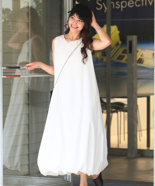 バルーンワンピ 大人の見せ術 小物で魅せる！（ワンピース）｜Ehre