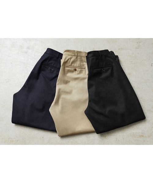 WAIPER.inc（ワイパーインク）の「US ARMY VENTILE チノトラウザー テーパード WAIPER.inc【WP1086】（チノパンツ・メンズ・ベージュ系その他/ネイビー/ブラック・34/32/30/38/36）」の4枚目の写真