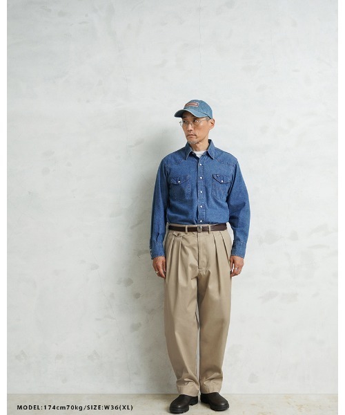 WAIPER.inc（ワイパーインク）の「US ARMY VENTILE チノトラウザー テーパード WAIPER.inc【WP1086】（チノパンツ・メンズ・ベージュ系その他/ネイビー/ブラック・34/32/30/38/36/40）」の17枚目の写真