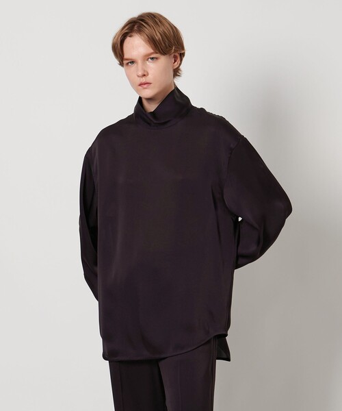 LOEFF（ロエフ）の「＜LOEFF＞タートルネック ブラウス（シャツ/ブラウス・レディース・ダークブラウン/ネイビー・0/1）」の7枚目の写真