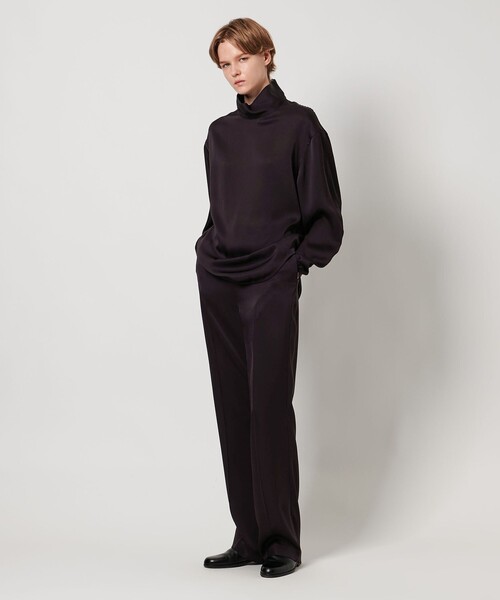 LOEFF（ロエフ）の「＜LOEFF＞タートルネック ブラウス（シャツ/ブラウス・レディース・ダークブラウン/ネイビー・0/1）」の10枚目の写真