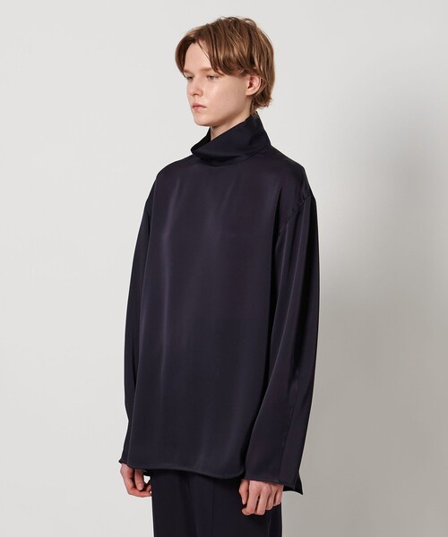 LOEFF（ロエフ）の「＜LOEFF＞タートルネック ブラウス（シャツ/ブラウス・レディース・ダークブラウン/ネイビー・0/1）」の12枚目の写真