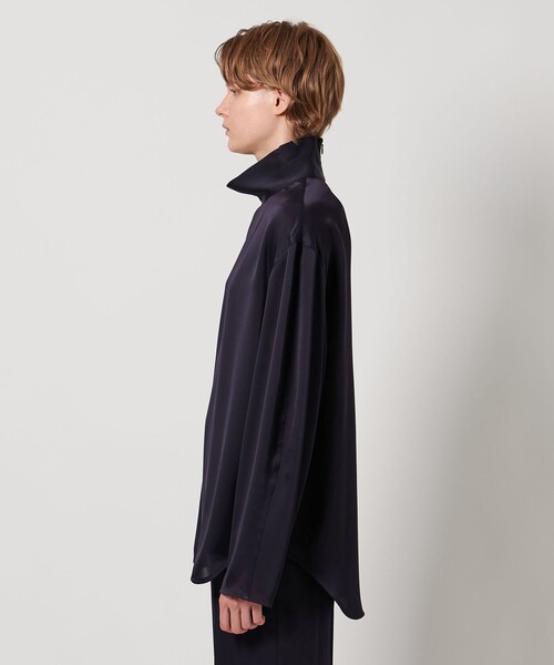 LOEFF（ロエフ）の「＜LOEFF＞タートルネック ブラウス（シャツ/ブラウス・レディース・ダークブラウン/ネイビー・0/1）」の13枚目の写真