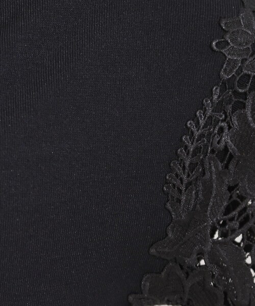 DRESKIP(ドレスキップ)の「【S-LL/ひんやり/UV/】大人上品な お袖レースニット(ニット/セーター・レディース・グリーン/ブラック/ブラウン系/オフホワイト・01/02/03/04)」の16枚目の写真