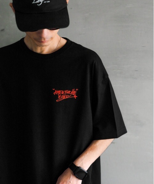 Leyline(レイライン)の「【Leyline】Scribble tee / 落書き風マルチグラフィック ビッグシルエットTシャツ(Tシャツ/カットソー・メンズ・ホワイト/ブラック・MEDIUM/LARGE/X-LARGE)」の5枚目の写真