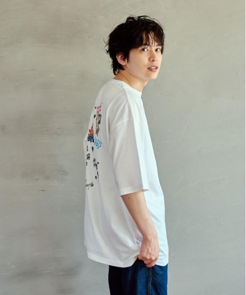 Leyline(レイライン)の「【Leyline】Scribble tee / 落書き風マルチグラフィック ビッグシルエットTシャツ(Tシャツ/カットソー・メンズ・ホワイト/ブラック・MEDIUM/LARGE/X-LARGE)」の7枚目の写真