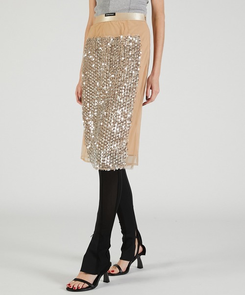 PRANK PROJECT（プランクプロジェクト）の「スパンコールミディースカート / Sequin Midi Skirt（スカート・レディース・ベージュ/レッド/ブラック・FREE）」の13枚目の写真