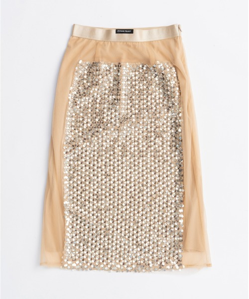 PRANK PROJECT（プランクプロジェクト）の「スパンコールミディースカート / Sequin Midi Skirt（スカート・レディース・ベージュ/レッド/ブラック・FREE）」の6枚目の写真