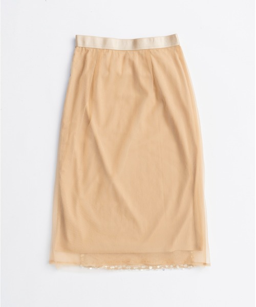PRANK PROJECT（プランクプロジェクト）の「スパンコールミディースカート / Sequin Midi Skirt（スカート・レディース・ベージュ/レッド/ブラック・FREE）」の5枚目の写真