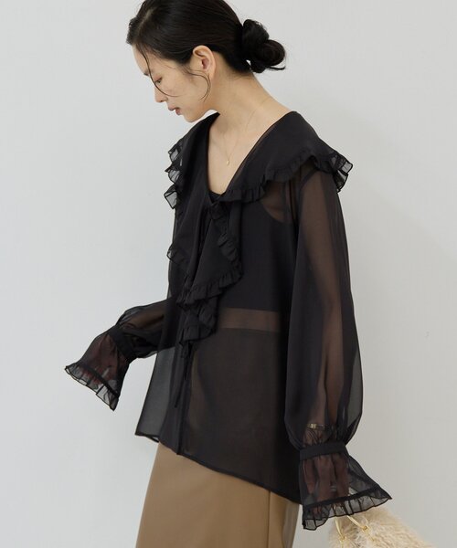 COMME des GARCONS シアー フリル ブラウス 31 Sons de mode｜2025春夏新作 シアーフリルブラウス | Rakuten