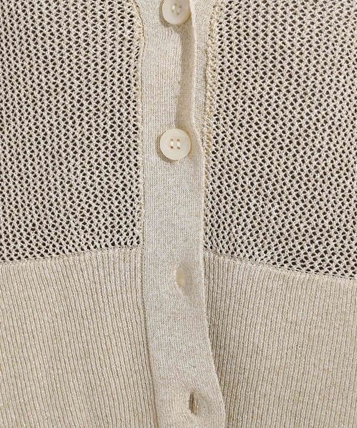 DRESKIP（ドレスキップ）の「キラッと光るラメとスパンコールが印象的 メッシュカーディガン（カーディガン/ボレロ・レディース・ブラック/ライトベージュ/アイボリー/オレンジ・00）」の20枚目の写真