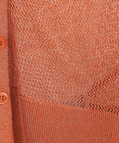 DRESKIP（ドレスキップ）の「キラッと光るラメとスパンコールが印象的 メッシュカーディガン（カーディガン/ボレロ・レディース・ブラック/ライトベージュ/アイボリー/オレンジ・00）」の12枚目の写真
