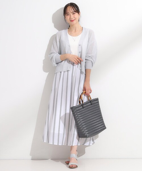 DRESKIP（ドレスキップ）の「キラッと光るラメとスパンコールが印象的 メッシュカーディガン（カーディガン/ボレロ・レディース・ブラック/ライトベージュ/アイボリー/オレンジ・00）」の15枚目の写真