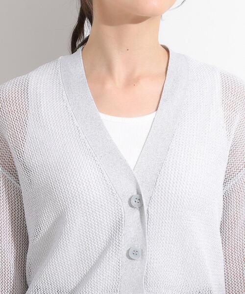 DRESKIP（ドレスキップ）の「キラッと光るラメとスパンコールが印象的 メッシュカーディガン（カーディガン/ボレロ・レディース・ブラック/ライトベージュ/アイボリー/オレンジ・00）」の8枚目の写真